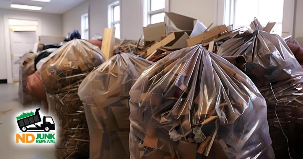 Commercial Junk Removal Bags Filled